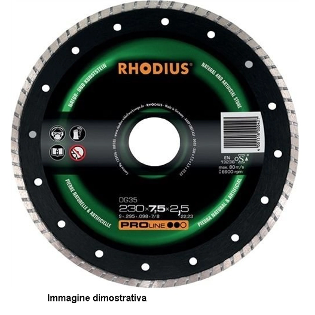 Vendita online Disco Rhodius diamantato universale da pietra 115x7,5x2,0